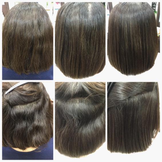 キレイなストレートヘアを維持するのなら 縮毛矯正はリタッチが基本です 加賀の髪質改善美容院 ヘアメイクエクラ美容室